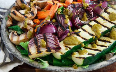 Grilled Veggies with Smoked Paprika Vinaigrette
