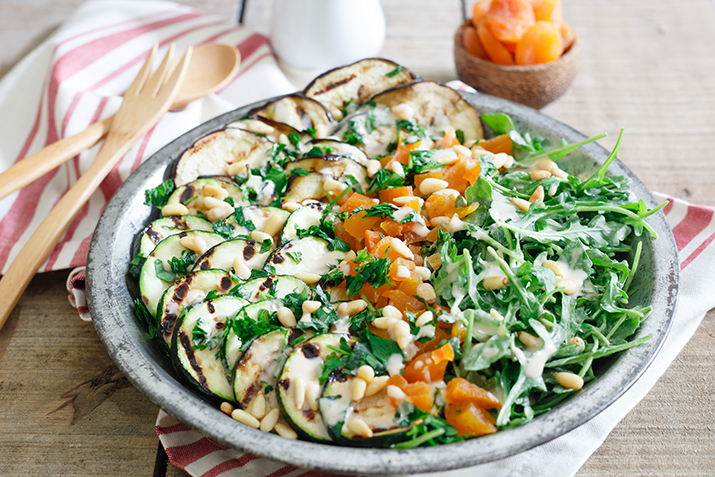 Meze Salad Recipe using summer squash