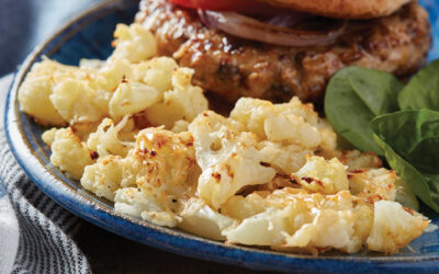Smashed Cauliflower with Parmesan