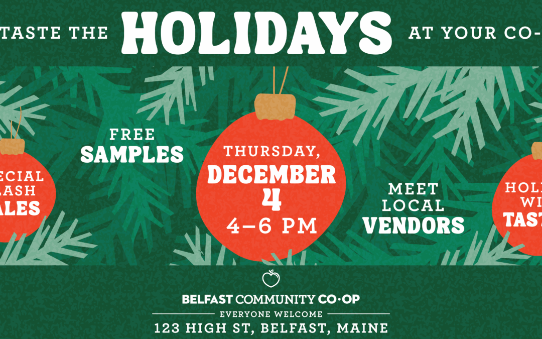Taste the Holidays at Your Co-op December 4!