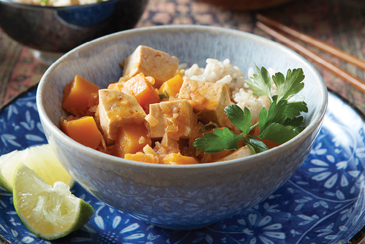 Red Curry Squash with Tofu