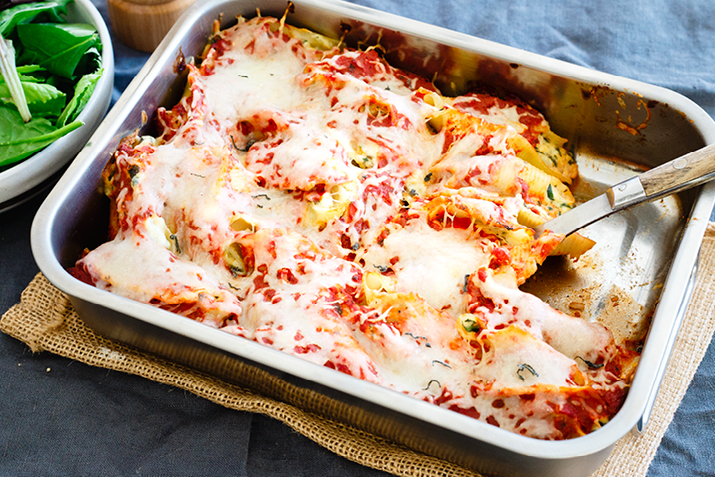 Chicken Ricotta Stuffed Shells