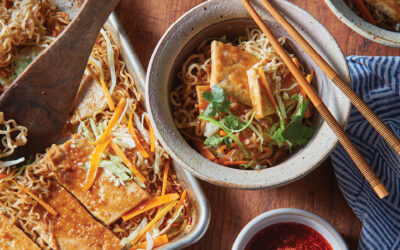 Sheet Pan Tofu Ramen with Veggies