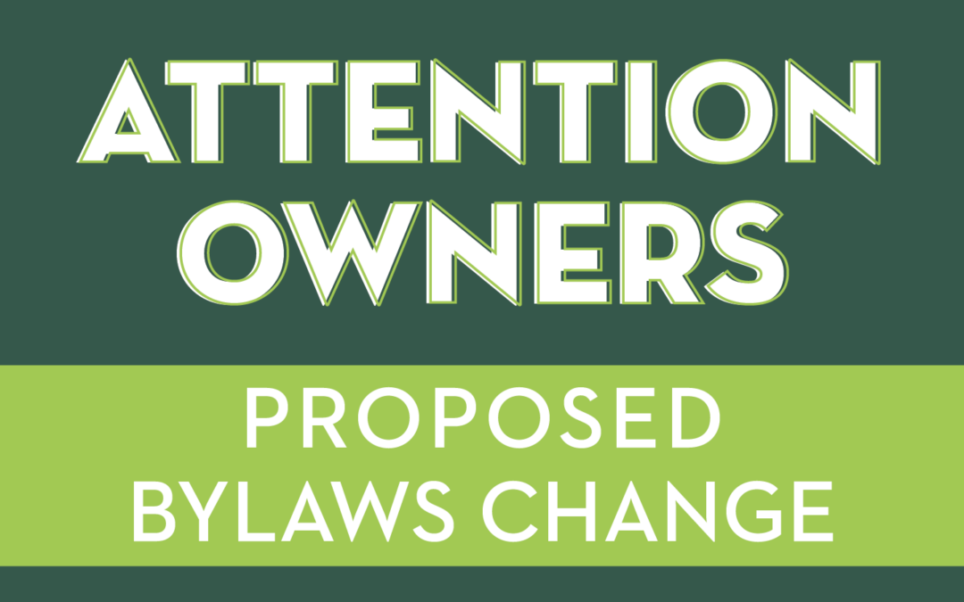 Bylaws Change 2026