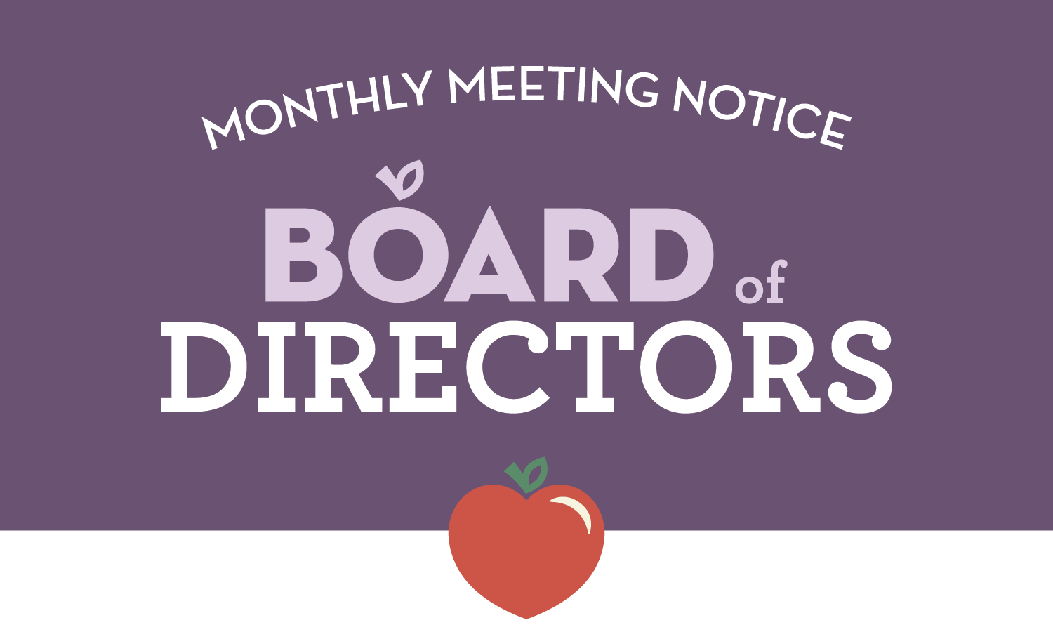 Monthly Meeting Notice Board of Directors